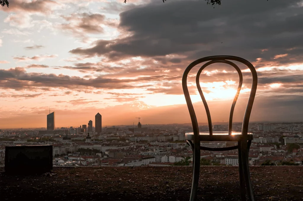 Vue depuis le jardin des curiosités.