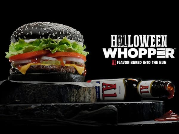 Réussir sa campagne marketing pour Halloween - Hamburger Halloween Whopper