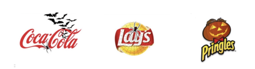 Réussir sa campagne marketing pour Halloween - logo spécial Halloween Coca.Cola, Lay's et Pringles
